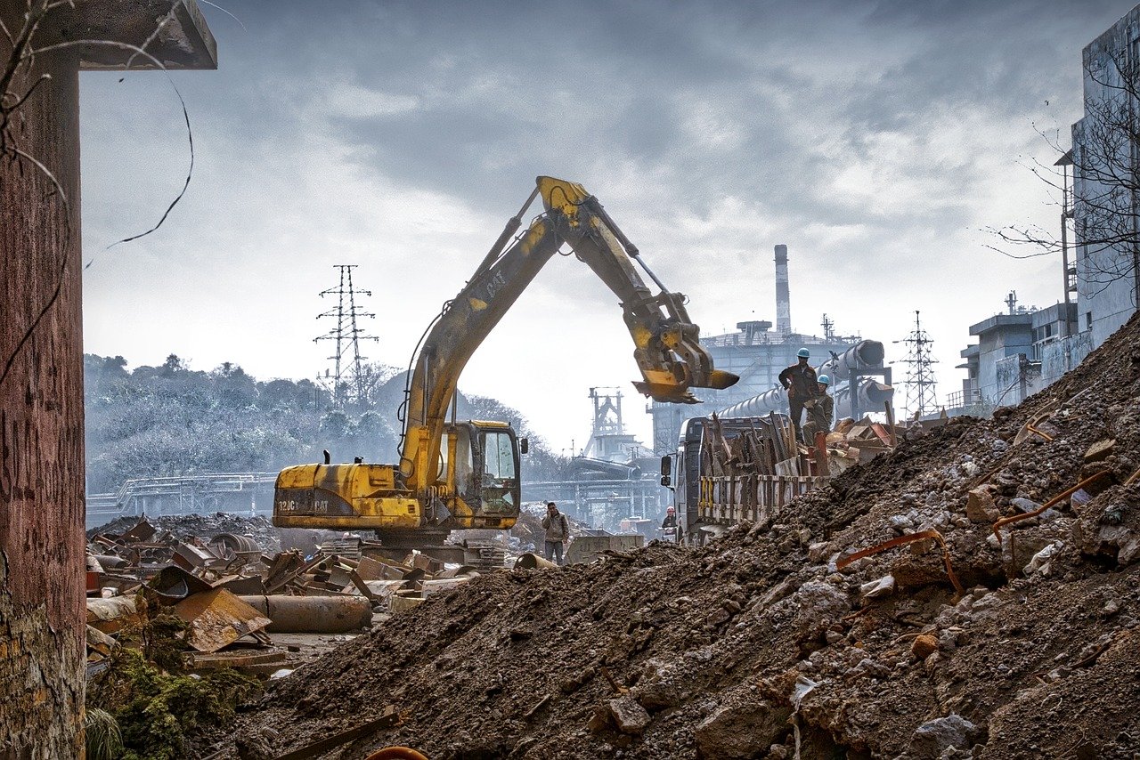 urbanization, industrial area, excavators-2755974.jpg